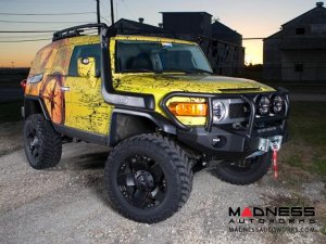 Toyota FJ Cruiser Stealth Front Winch Bumper Titan II Guard - Texture Black WARN M8000 Or 9.5xp Toyota FJ Cruiser Stealth Front Winch Bumper Titan II Guard - Texture Black WARN M8000 Or 9.5xp
